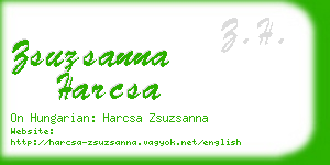 zsuzsanna harcsa business card